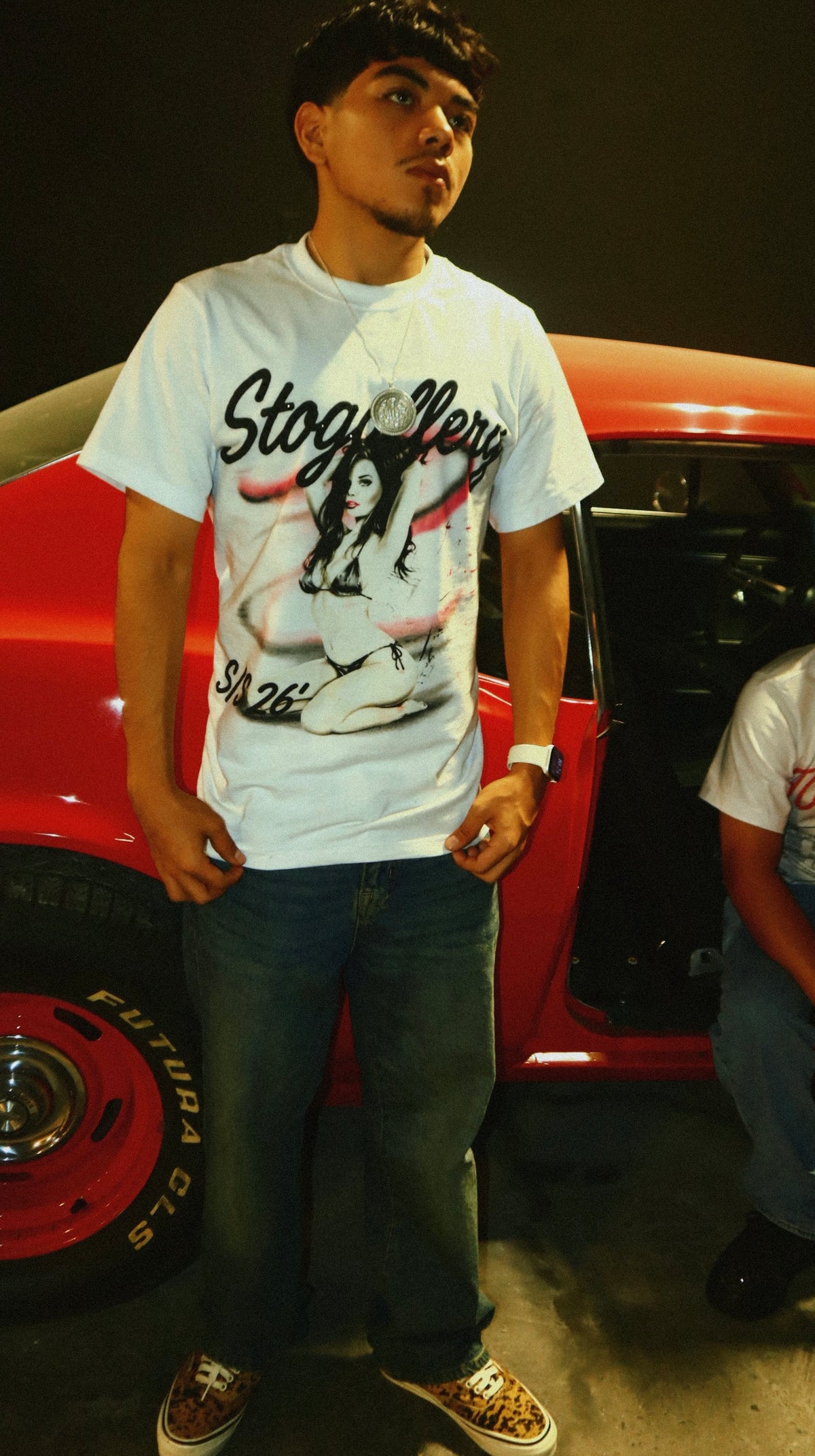 S.T.O GALLERY “Midnight muse” Rhinestone Tee