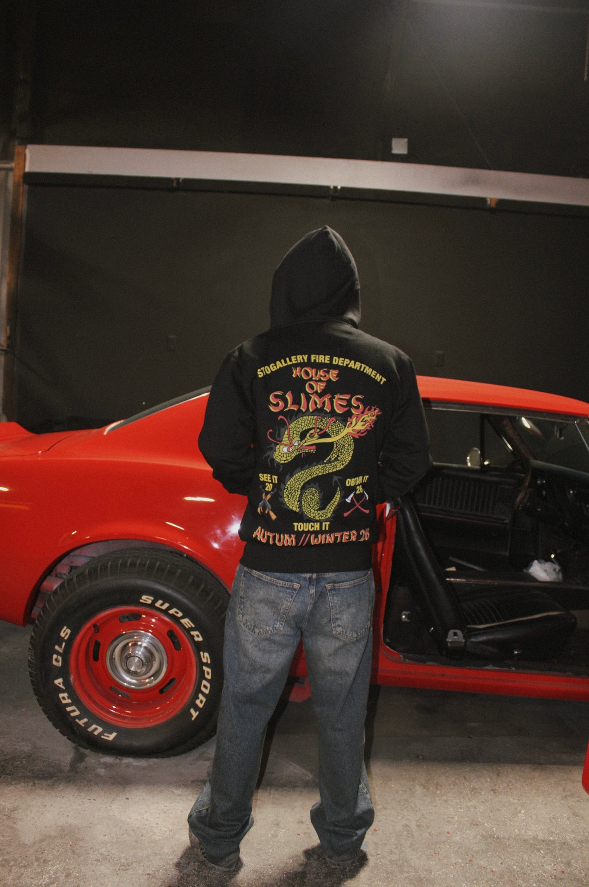 S.T.O GALLERY “House of slimes fire department” Zip up