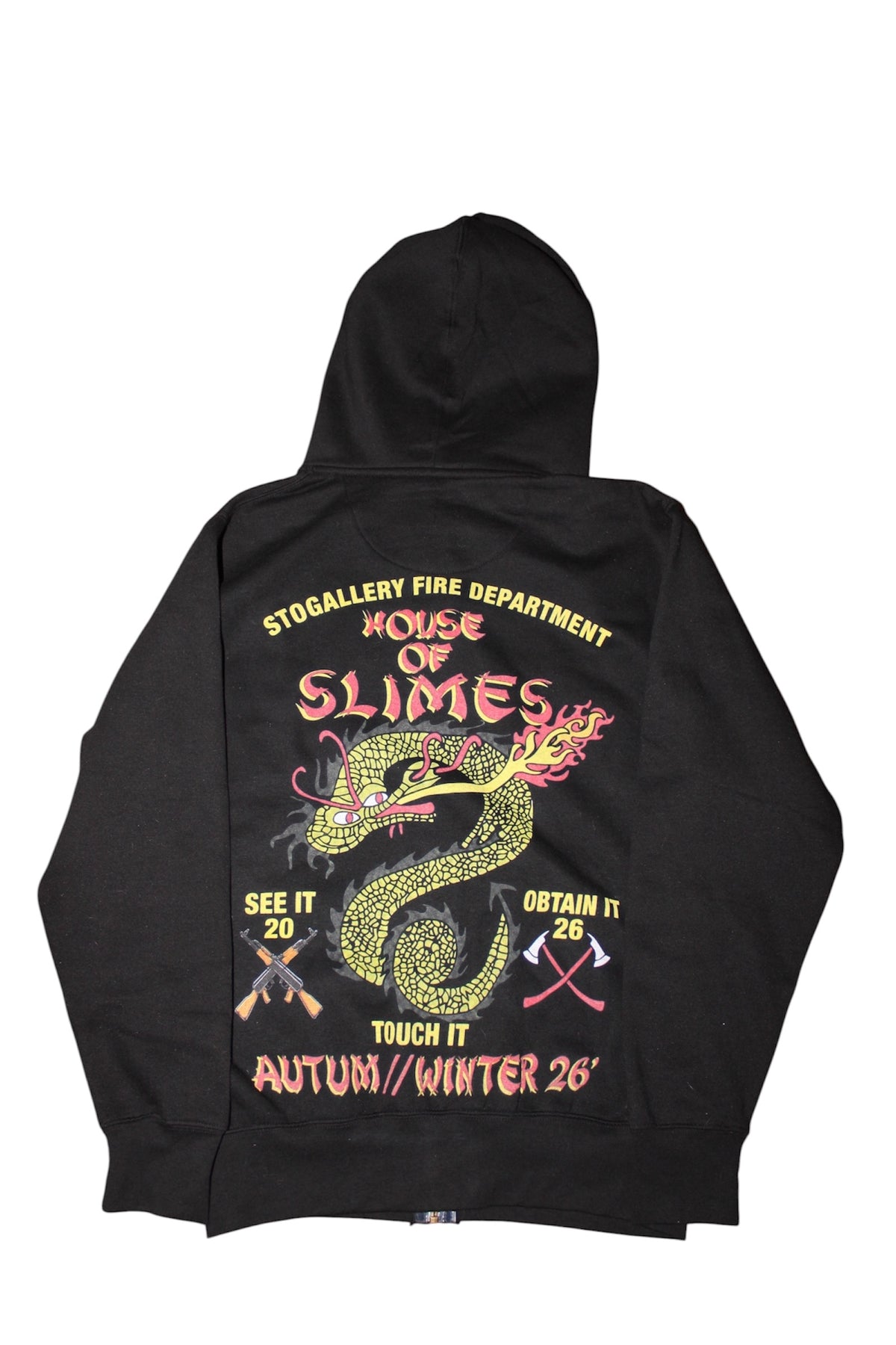 S.T.O GALLERY “House of slimes fire department” Zip up