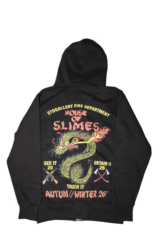 S.T.O GALLERY “House of slimes fire department” Zip up