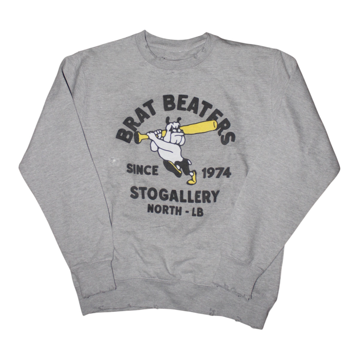 S.T.O GALLERY “Brat beaters” Distressed Crewneck