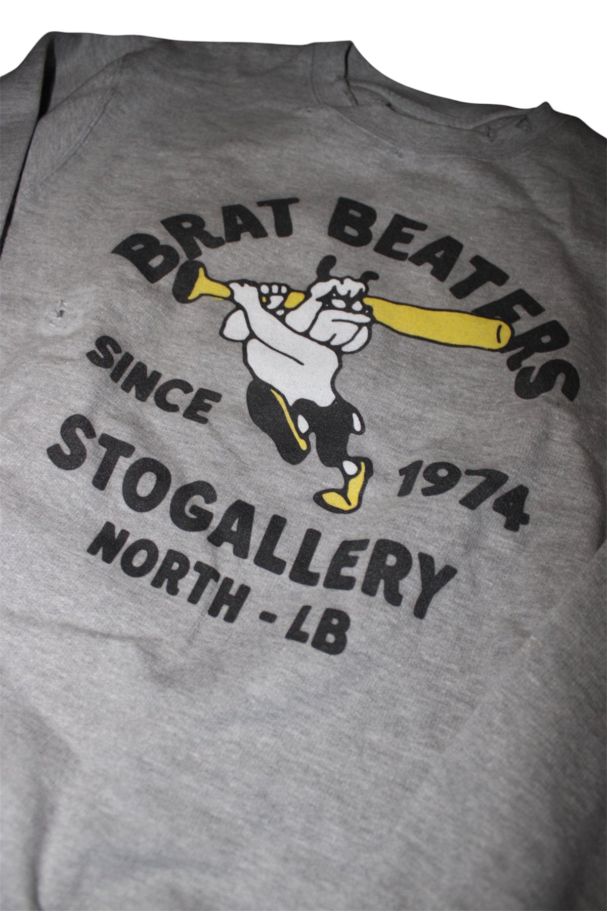 S.T.O GALLERY “Brat beaters” Distressed Crewneck